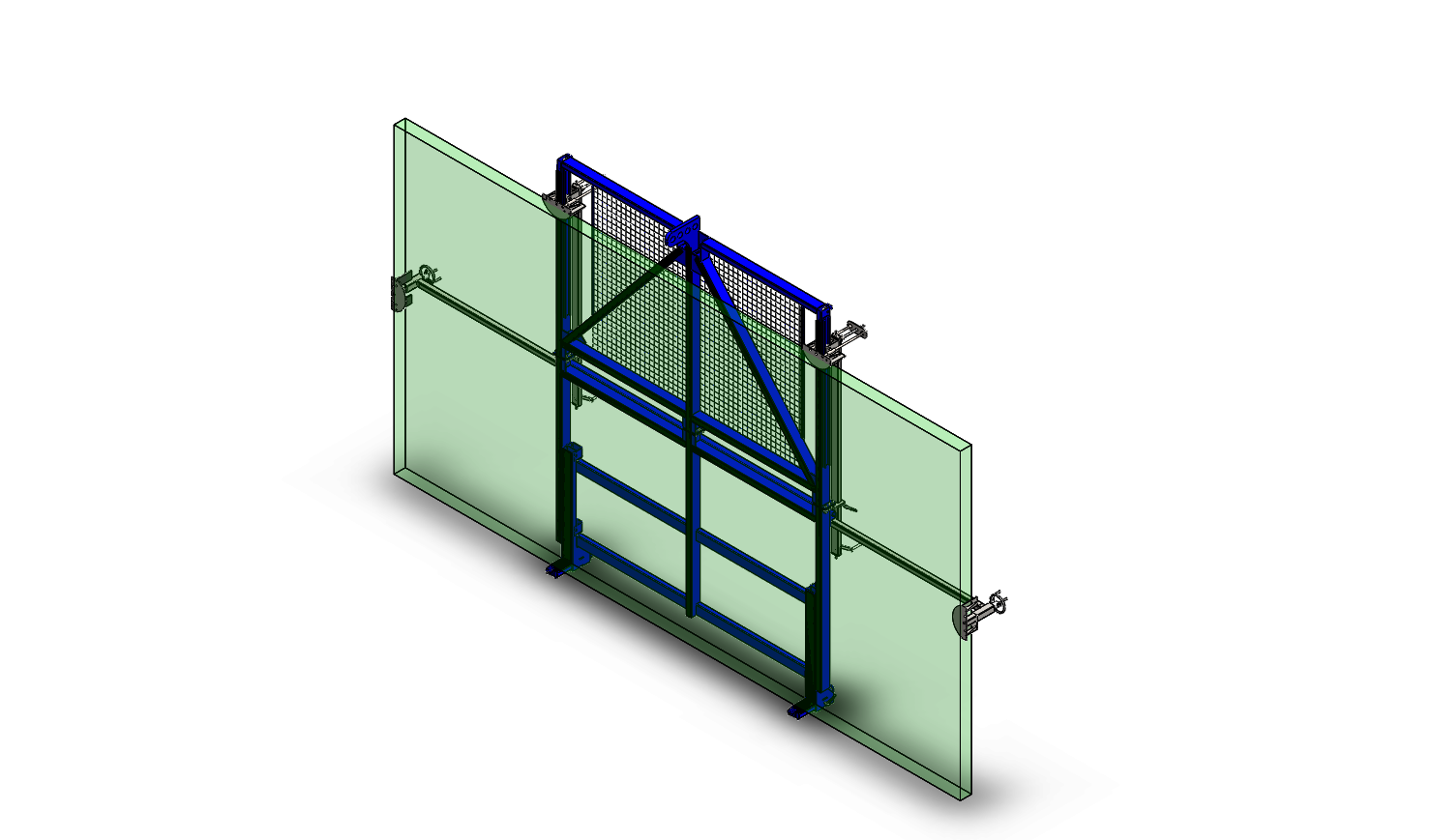 Grid for transporting glass necklace capacity 6000 kg